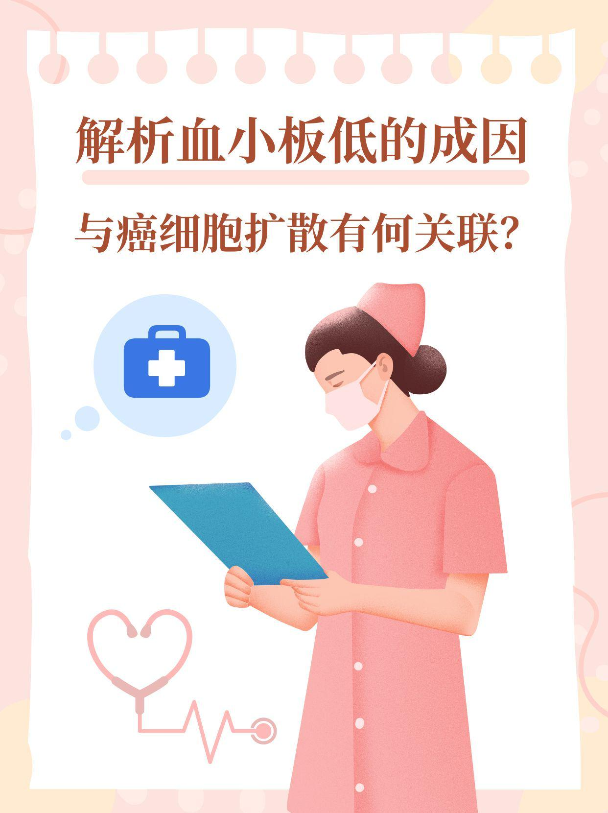 解析血小板低的成因：与癌细胞扩散有何关联？