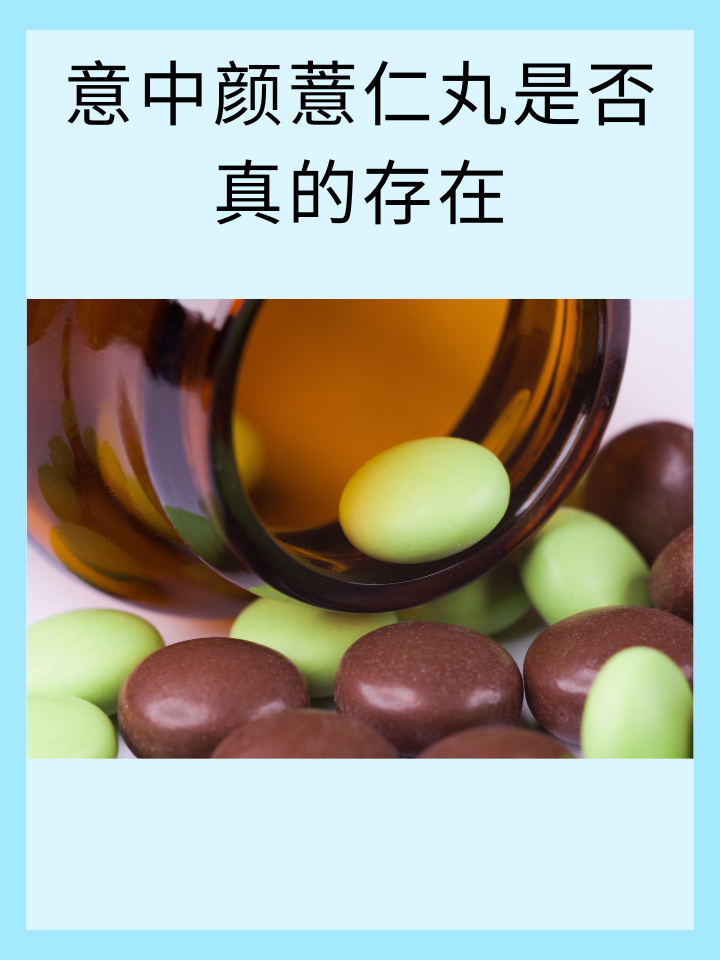 意中颜薏仁丸是否真的存在